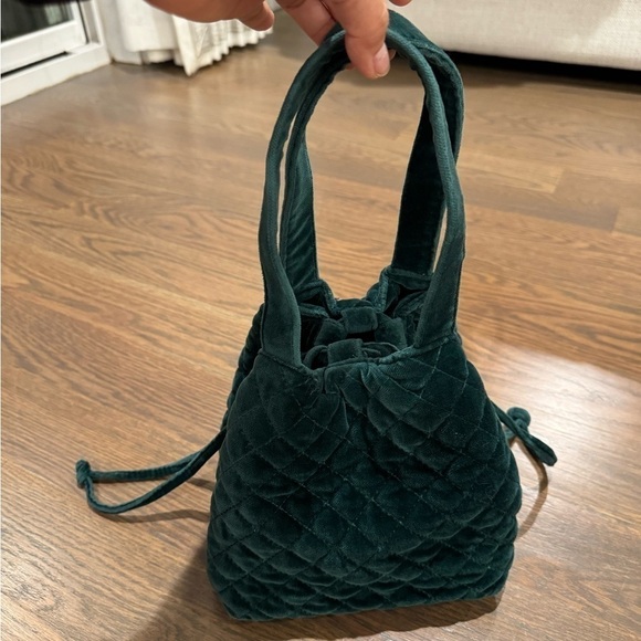 GAP Green Velvet Diamond Purse vintage - Picture 4 of 5